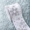 Designer’s Shop WR 63-5207 White Holiday Ribbon with Glitter Snowflakes – Wired Edge 2.5” x 10 Yards for Christmas Tree & Gift Décor